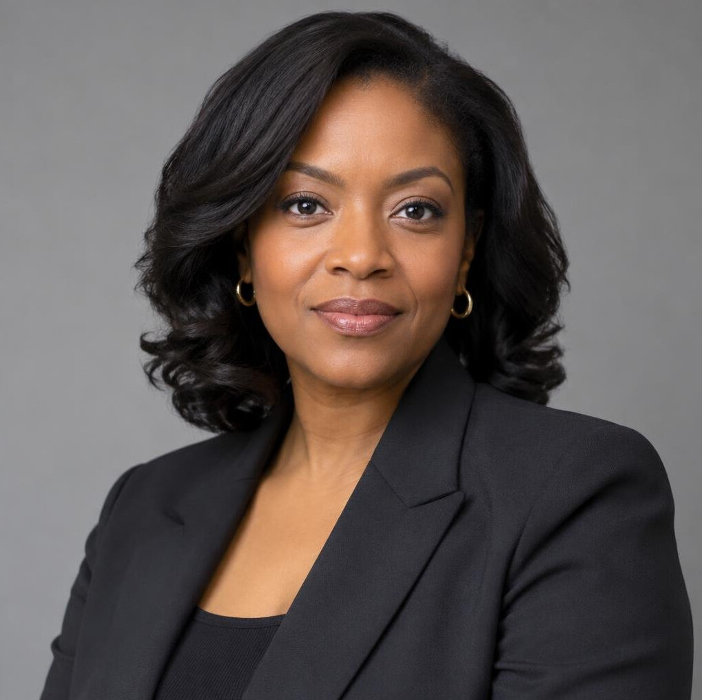 Studio portrait of a woman executive producer